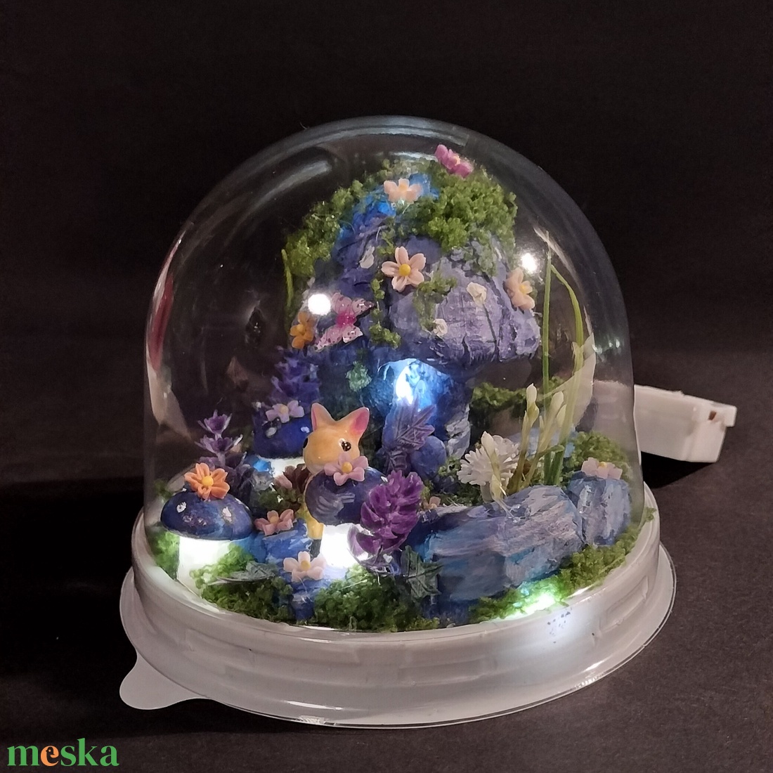 Kék alkony , nyuszi álom - otthon & életmód - dekoráció - asztal és polc dekoráció - asztaldísz - Meska.hu