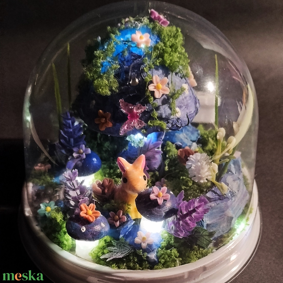 Kék alkony , nyuszi álom - otthon & életmód - dekoráció - asztal és polc dekoráció - asztaldísz - Meska.hu