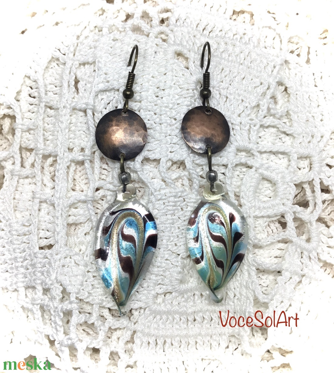 Csendélet Fülbevaló - ékszer - fülbevaló - lógó fülbevaló - Meska.hu