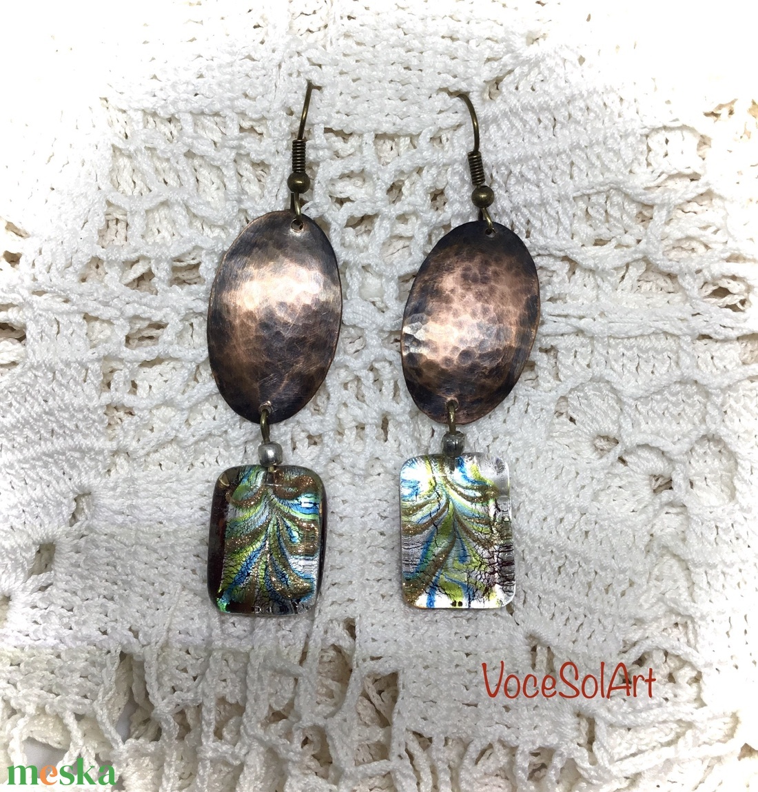 Csendszigetek Fülbevaló - ékszer - fülbevaló - lógó fülbevaló - Meska.hu