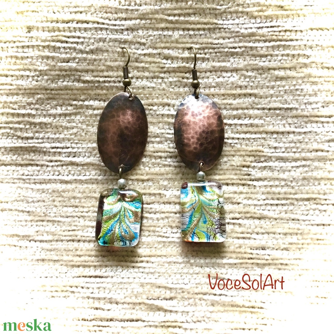 Csendszigetek Fülbevaló - ékszer - fülbevaló - lógó fülbevaló - Meska.hu