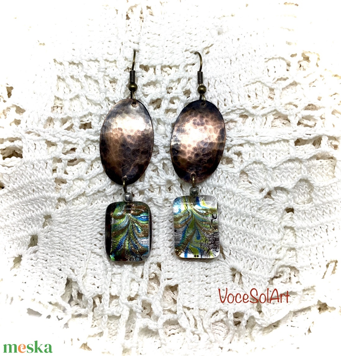 Csendszigetek Fülbevaló - ékszer - fülbevaló - lógó fülbevaló - Meska.hu