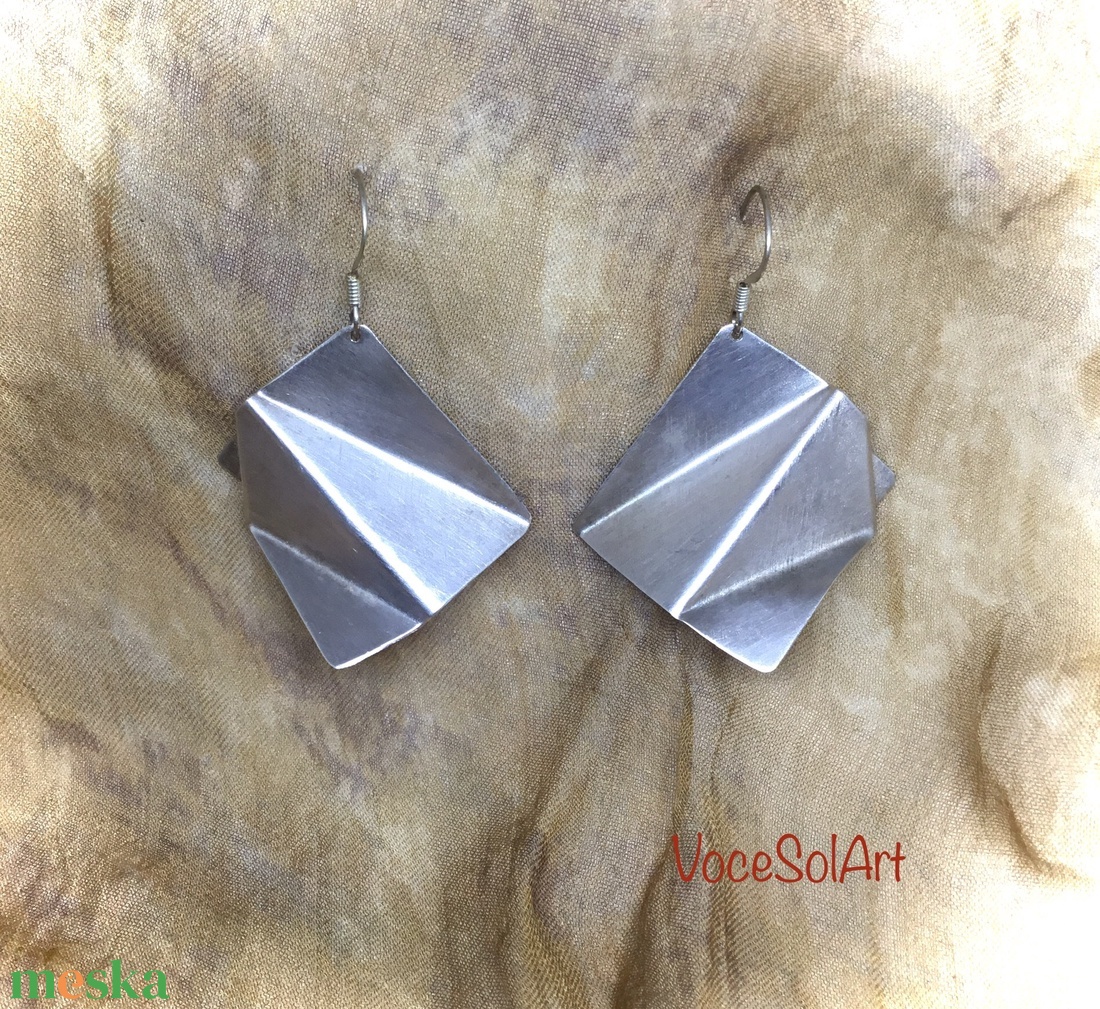 Origami 3. Fülbevaló - ékszer - fülbevaló - lógó fülbevaló - Meska.hu