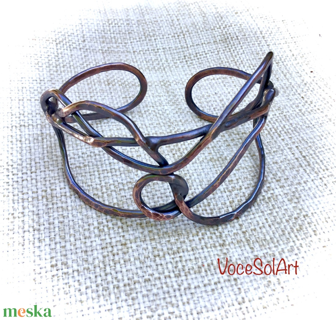 Ölelés karkötő - ékszer - karkötő - széles karkötő - Meska.hu