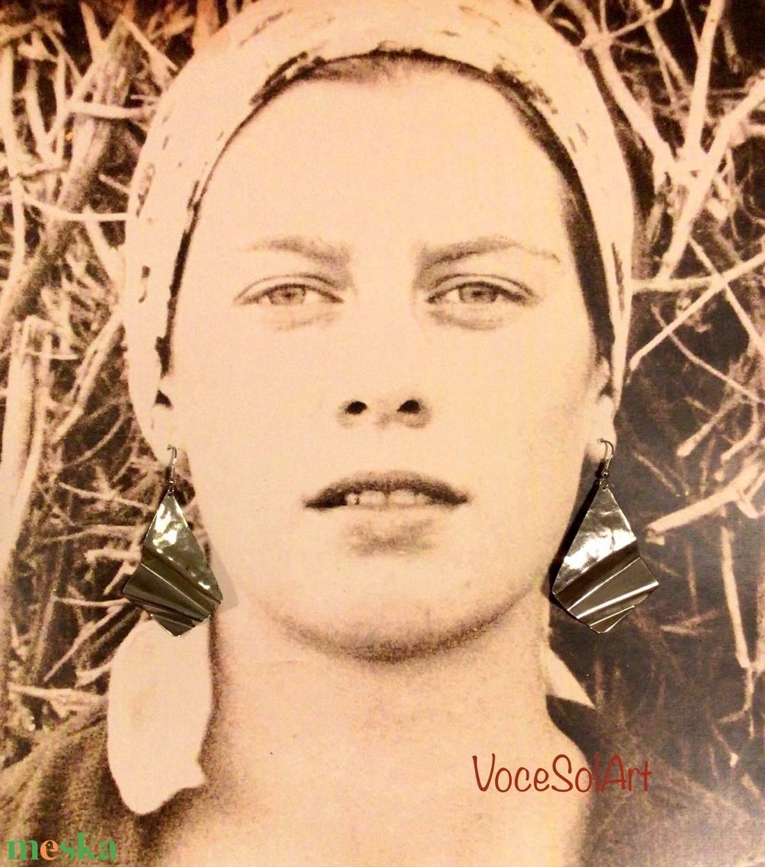 Origami 2. Fülbevaló - ékszer - fülbevaló - lógó fülbevaló - Meska.hu