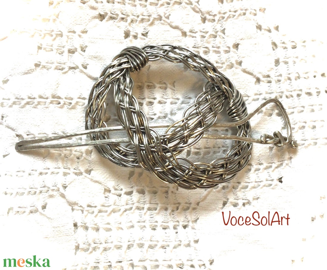 Ezüstfonat  Kontydísz- Hajcsat - ruha & divat - hajdísz & hajcsat - hajcsat & hajtű - Meska.hu