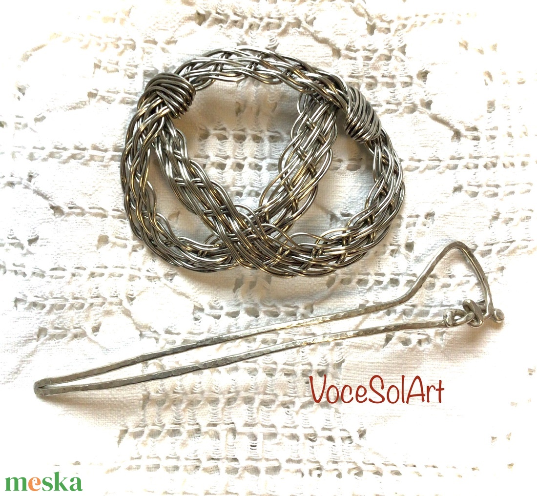 Ezüstfonat  Kontydísz- Hajcsat - ruha & divat - hajdísz & hajcsat - hajcsat & hajtű - Meska.hu