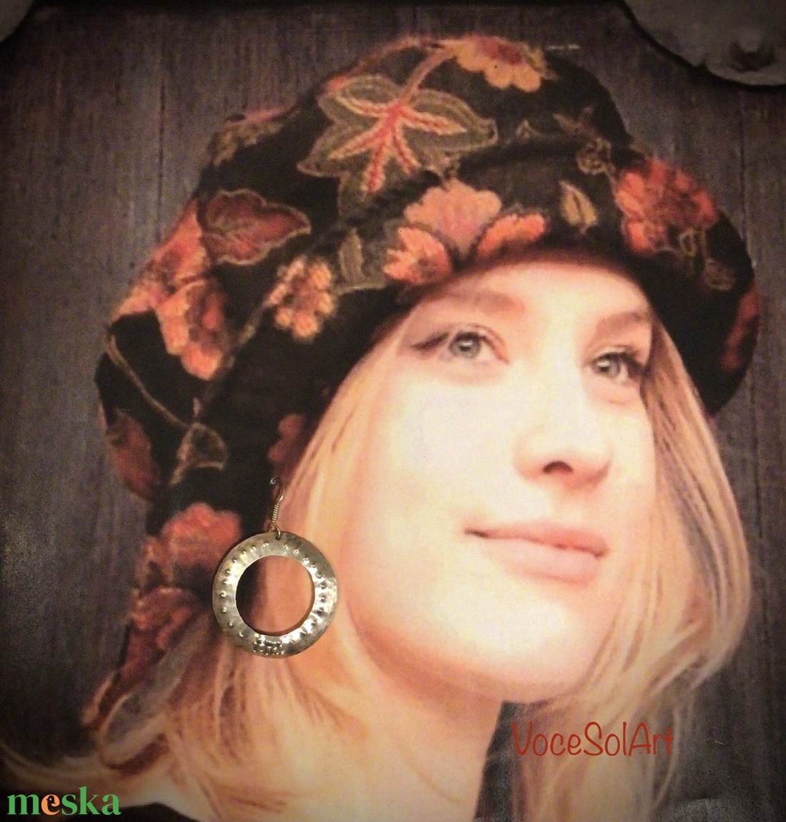 Virágkör   Fülbevaló - ékszer - fülbevaló - lógós kerek fülbevaló - Meska.hu