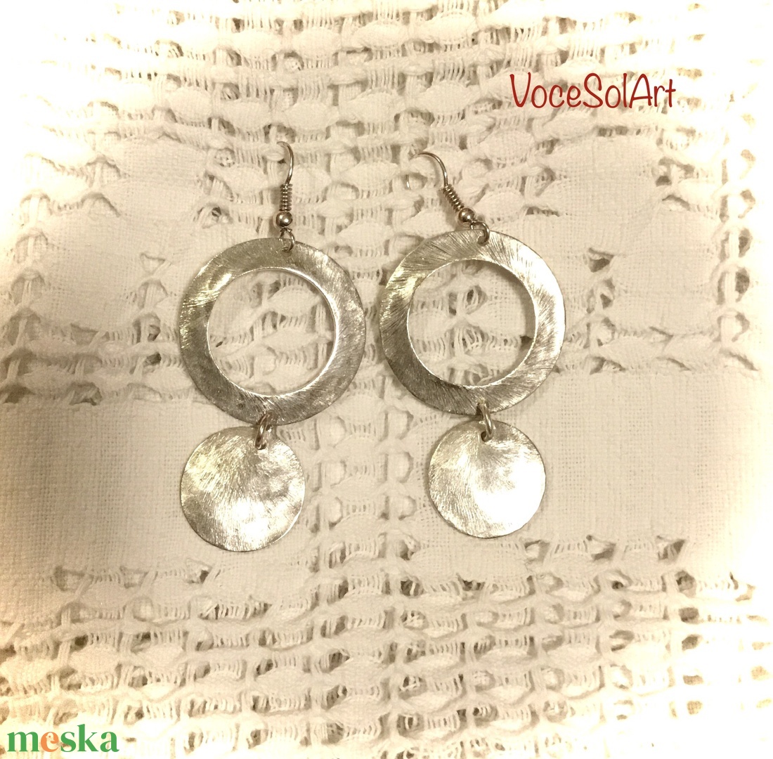 Holdkör Fülbevaló - ékszer - fülbevaló - lógós kerek fülbevaló - Meska.hu