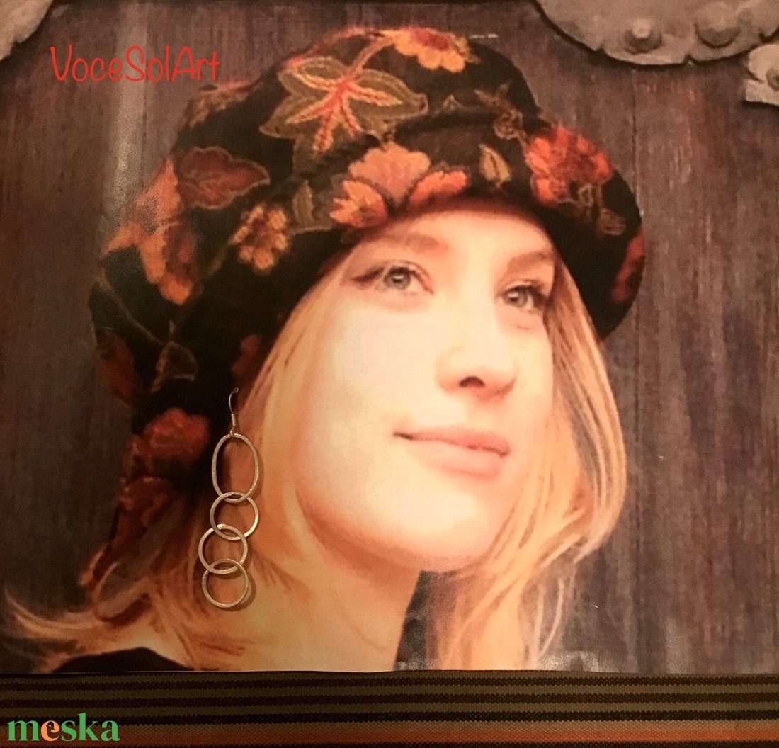 Eszterlánc Fülbevaló - ékszer - fülbevaló - lógós kerek fülbevaló - Meska.hu