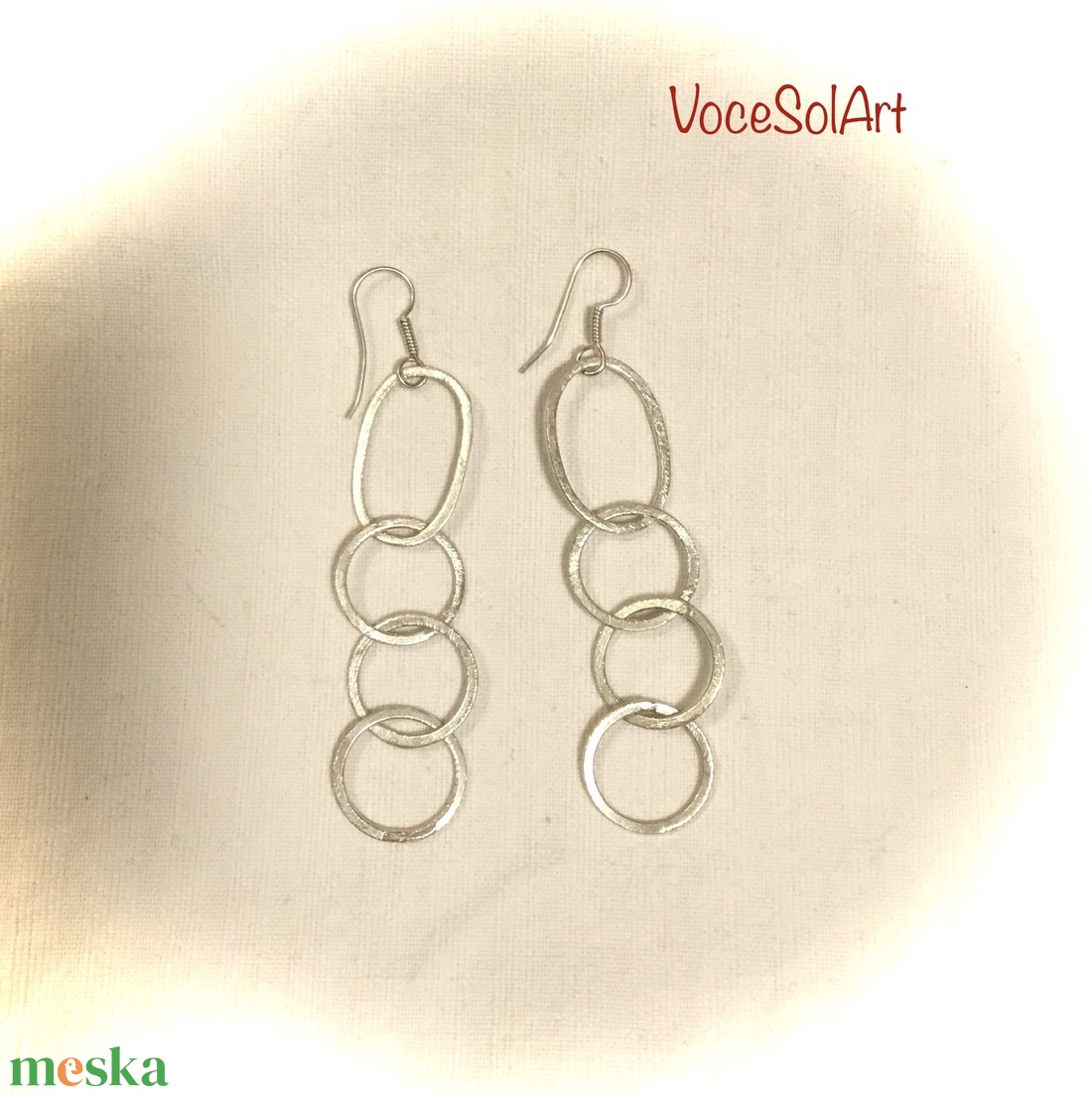 Eszterlánc Fülbevaló - ékszer - fülbevaló - lógós kerek fülbevaló - Meska.hu