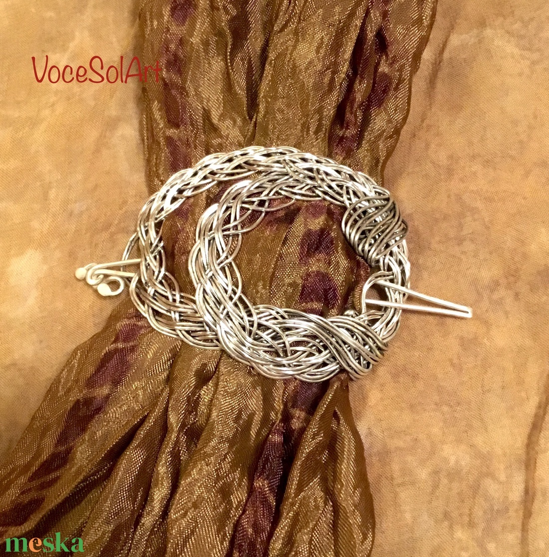 Ezüstfonat  Kontydísz- Hajcsat - ruha & divat - hajdísz & hajcsat - hajcsat & hajtű - Meska.hu