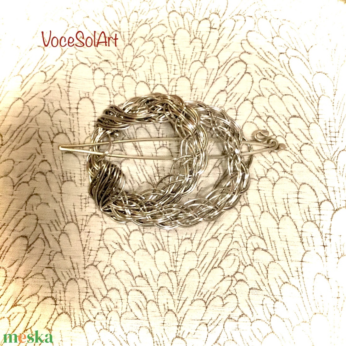 Ezüstfonat  Kontydísz- Hajcsat - ruha & divat - hajdísz & hajcsat - hajcsat & hajtű - Meska.hu