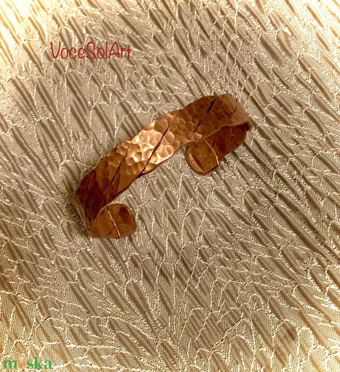 Kézenfogva vörösréz  karkötő - ékszer - karkötő - karperec - Meska.hu