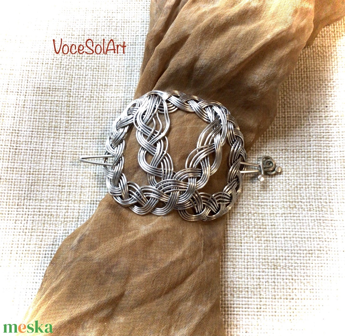 Ezüstfonódás  Kontydísz- Hajcsat - ruha & divat - hajdísz & hajcsat - hajcsat & hajtű - Meska.hu