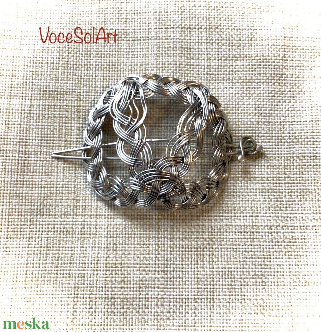 Ezüstfonódás  Kontydísz- Hajcsat - ruha & divat - hajdísz & hajcsat - hajcsat & hajtű - Meska.hu