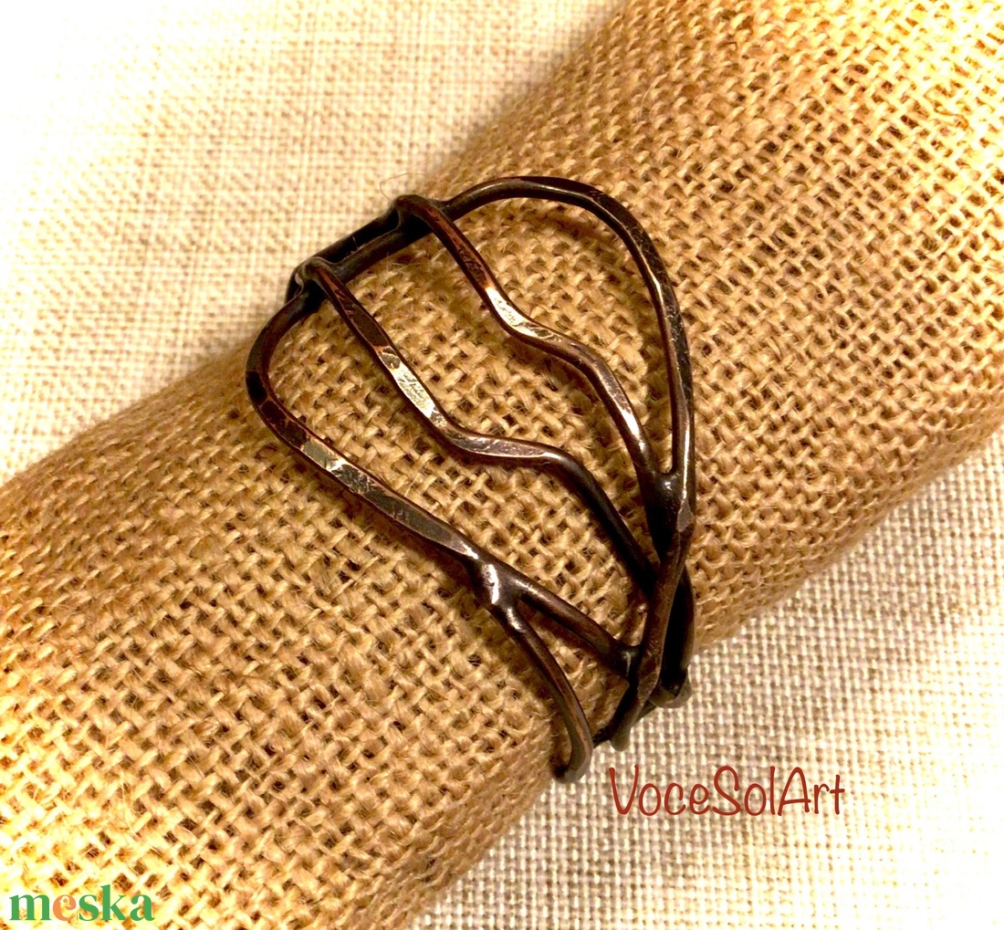 Hullámok Karkötő - ékszer - karkötő - széles karkötő - Meska.hu