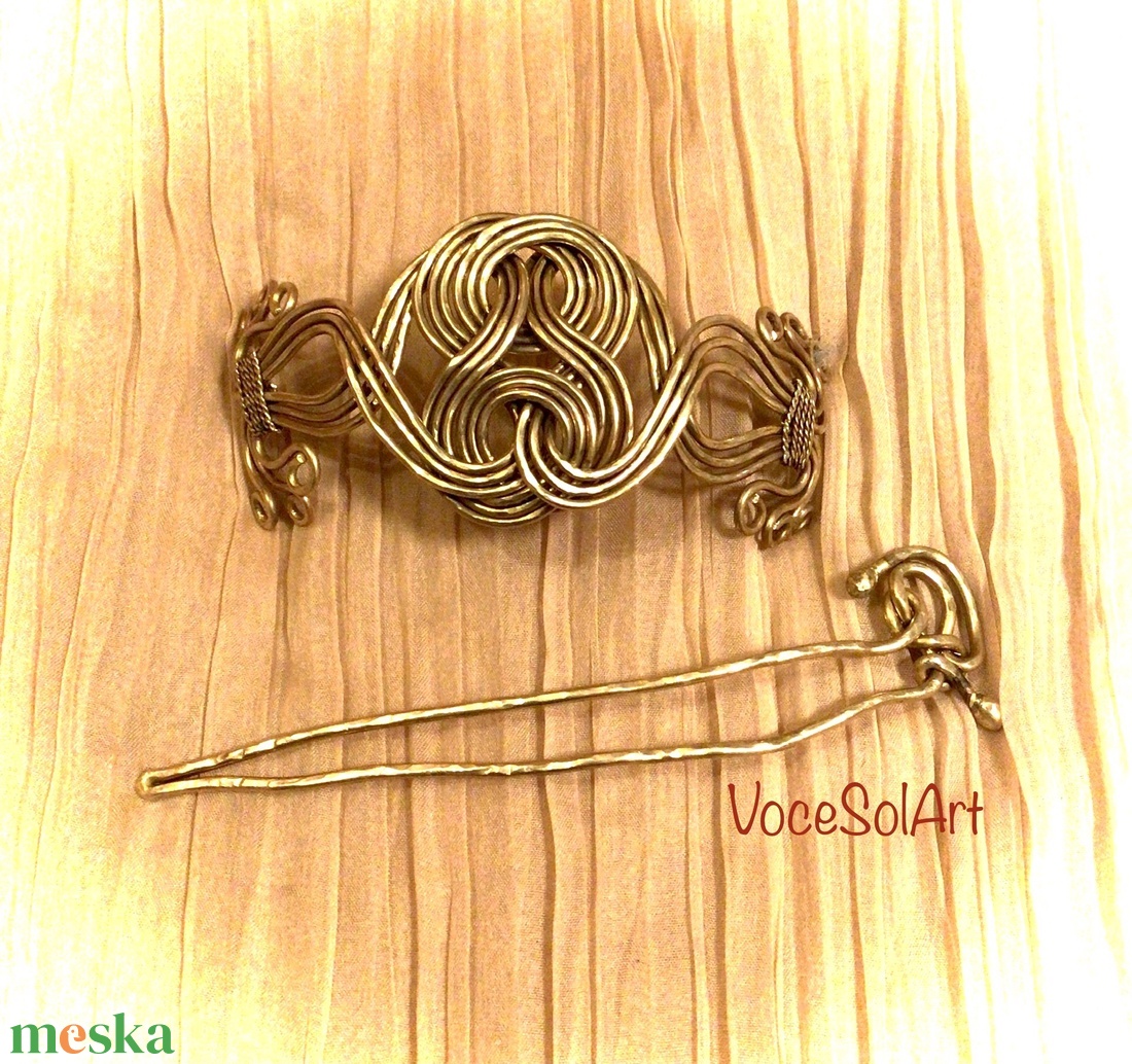 Szívtulipán virágzás 2. Hajcsat - ruha & divat - hajdísz & hajcsat - hajcsat & hajtű - Meska.hu