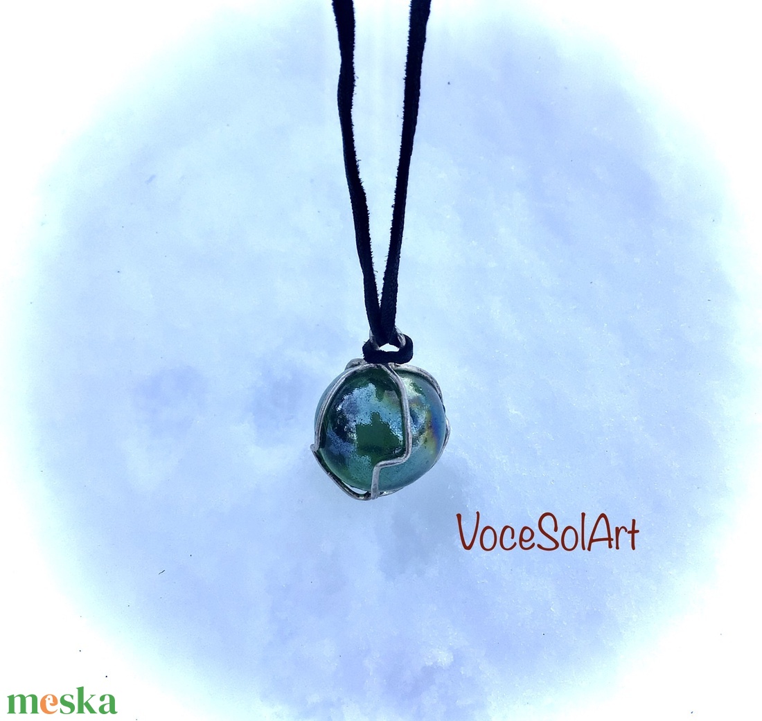 �A távolságot,mint üveg golyót 3. Nyaklánc - ékszer - nyaklánc - bogyós nyaklánc - Meska.hu