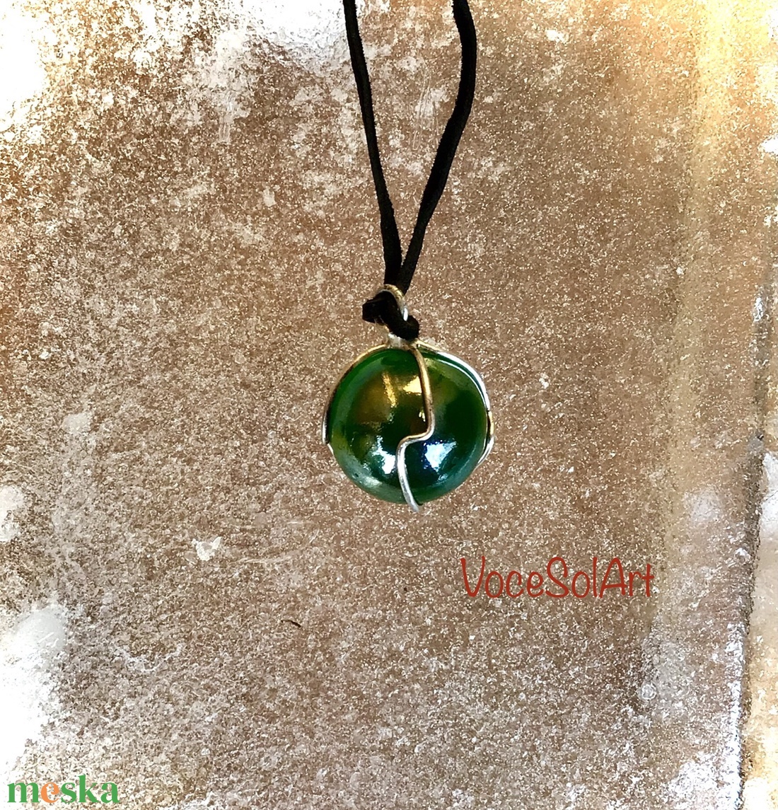 �A távolságot,mint üveg golyót 3. Nyaklánc - ékszer - nyaklánc - bogyós nyaklánc - Meska.hu