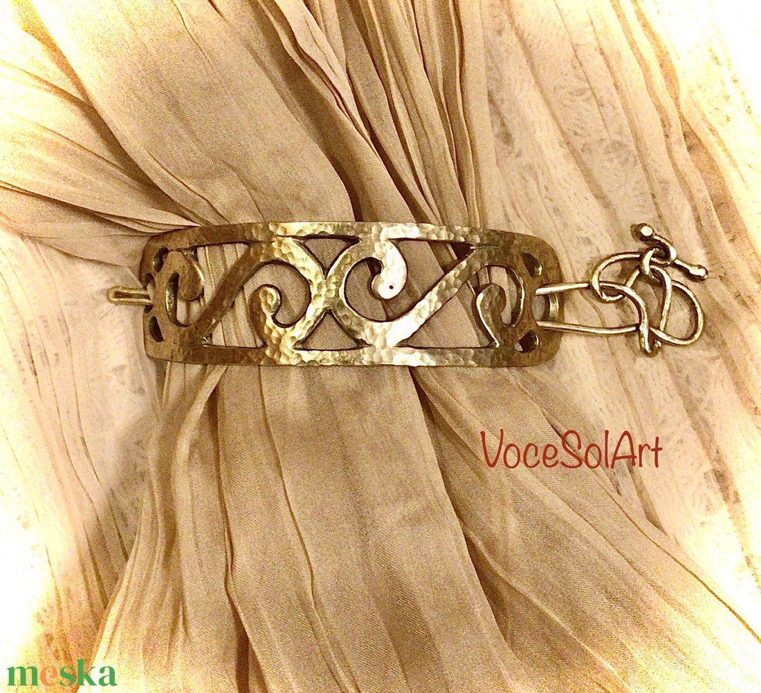 Fénylő hullámok  Hajcsat - ruha & divat - hajdísz & hajcsat - hajcsat & hajtű - Meska.hu