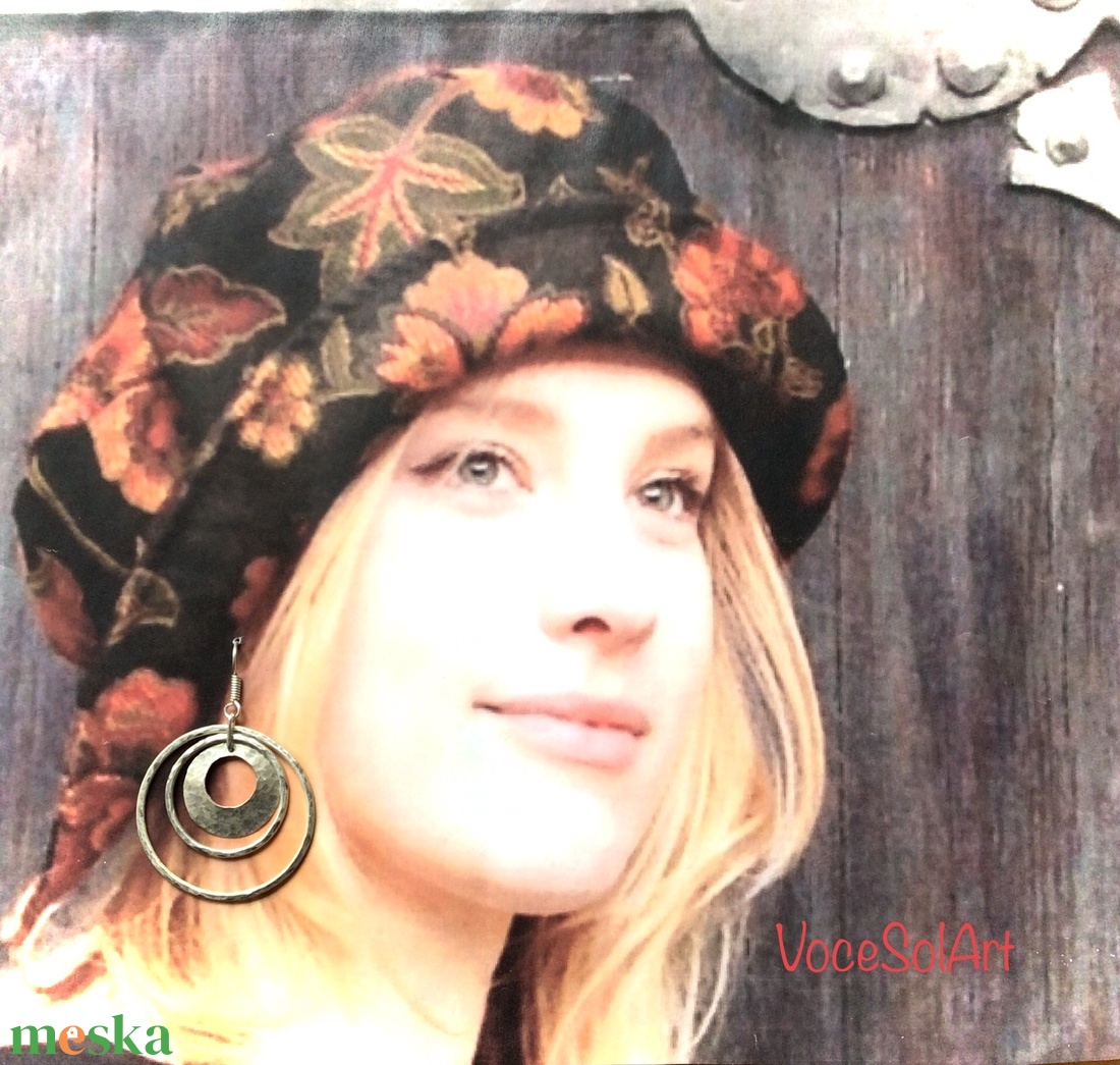 Nyitottság- Kör Fülbevaló - ékszer - fülbevaló - lógós kerek fülbevaló - Meska.hu