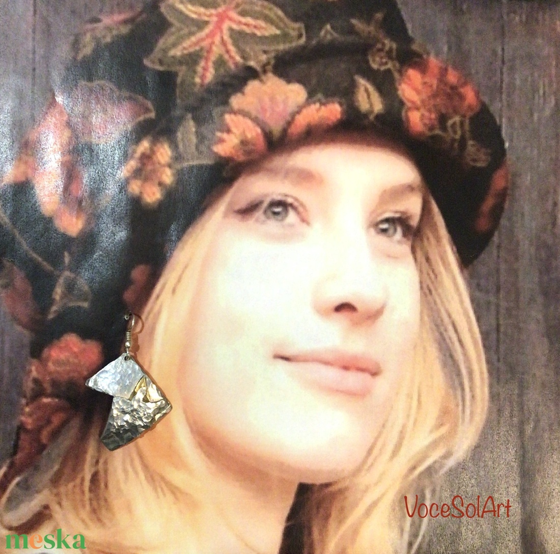 Fényes csillag-Fülbevaló - ékszer - fülbevaló - lógó fülbevaló - Meska.hu