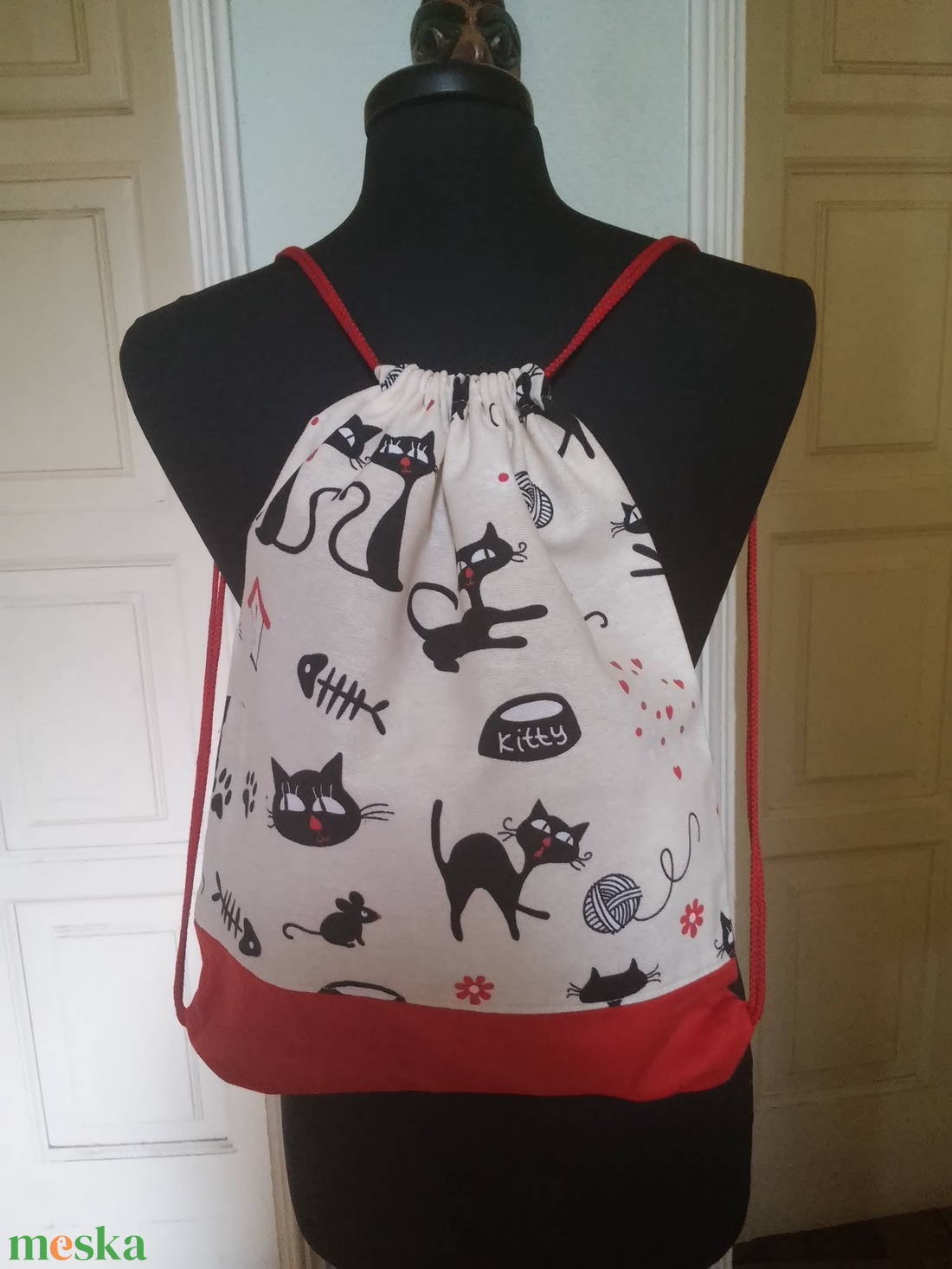 Hátizsák, gymbag,  bprder collie - táska & tok - hátizsák - tornazsák, gymbag - Meska.hu