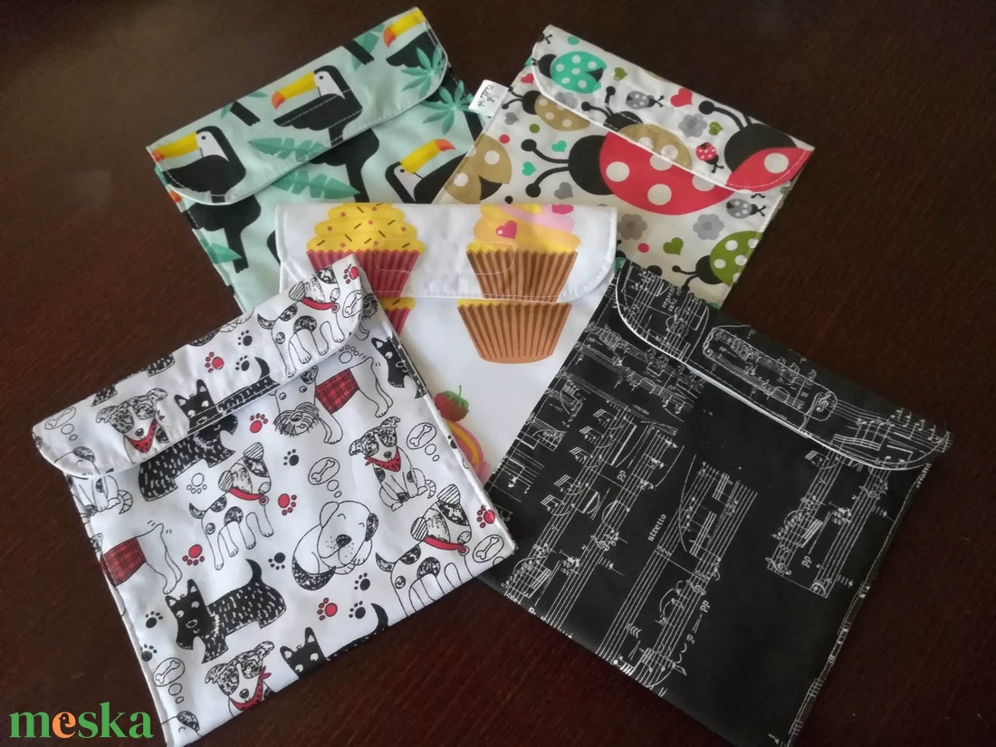 Nowaste, SNACKBAG katicák - táska & tok - uzsonna- & ebéd tartó - szendvics csomagoló - Meska.hu Nowaste, SNACKBAG katicák - táska & tok - uzsonna- & ebéd tartó - szendvics csomagoló - Meska.hu