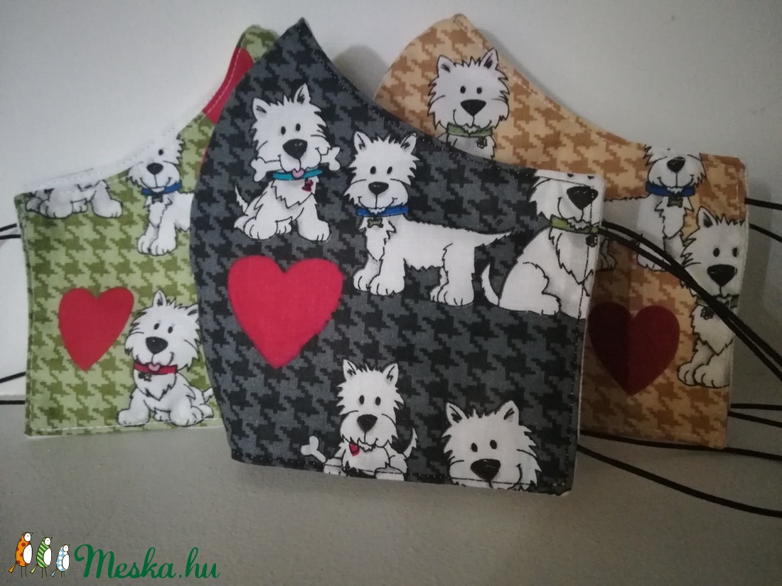 Westie mintás szájmaszk, arcmaszk. - gyerek - gyerek - Meska.hu Westie mintás szájmaszk, arcmaszk. - gyerek - gyerek - Meska.hu