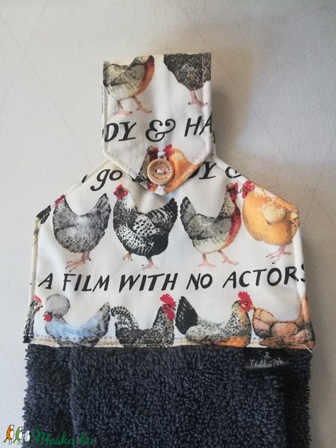 Tyúkok, sorakozó!...... konyhai törlő, konyharuha, frottír kéztörlő - otthon & életmód - konyhafelszerelés, tálalás - konyhai textil - konyharuha & törlőkendő - Meska.hu