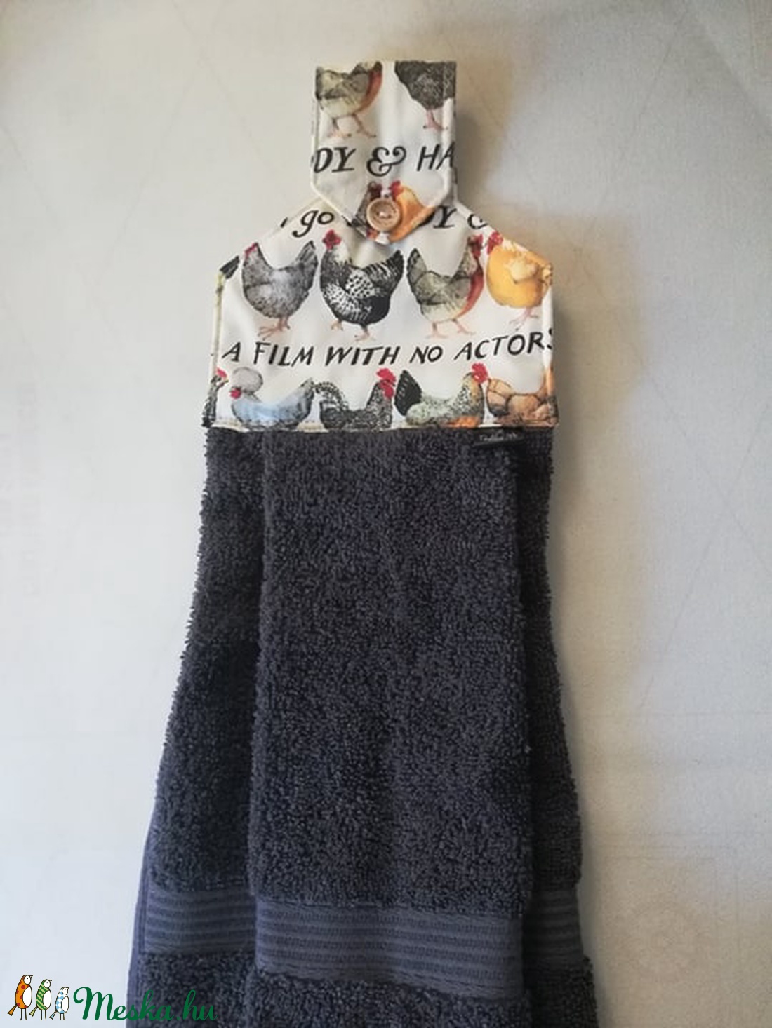 Tyúkok, sorakozó!...... konyhai törlő, konyharuha, frottír kéztörlő - otthon & életmód - konyhafelszerelés, tálalás - konyhai textil - konyharuha & törlőkendő - Meska.hu