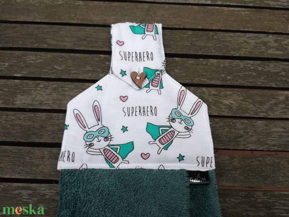 Superhero nyulam-bulam...... konyhai kéztörlő - otthon & életmód - konyhafelszerelés, tálalás - konyhai textil - konyharuha & törlőkendő - Meska.hu