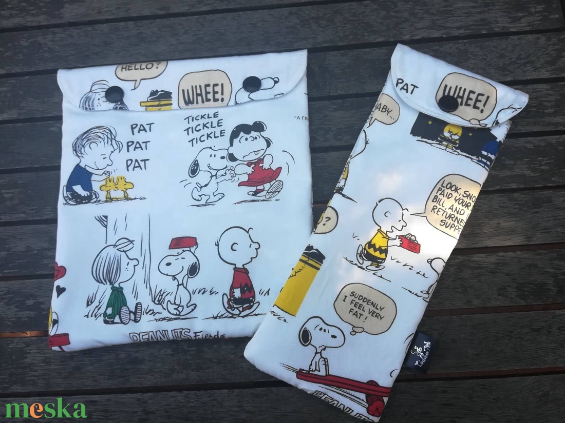 Snackbag Snoopys - táska & tok - uzsonna- & ebéd tartó - szendvics csomagoló - Meska.hu Snackbag Snoopys - táska & tok - uzsonna- & ebéd tartó - szendvics csomagoló - Meska.hu
