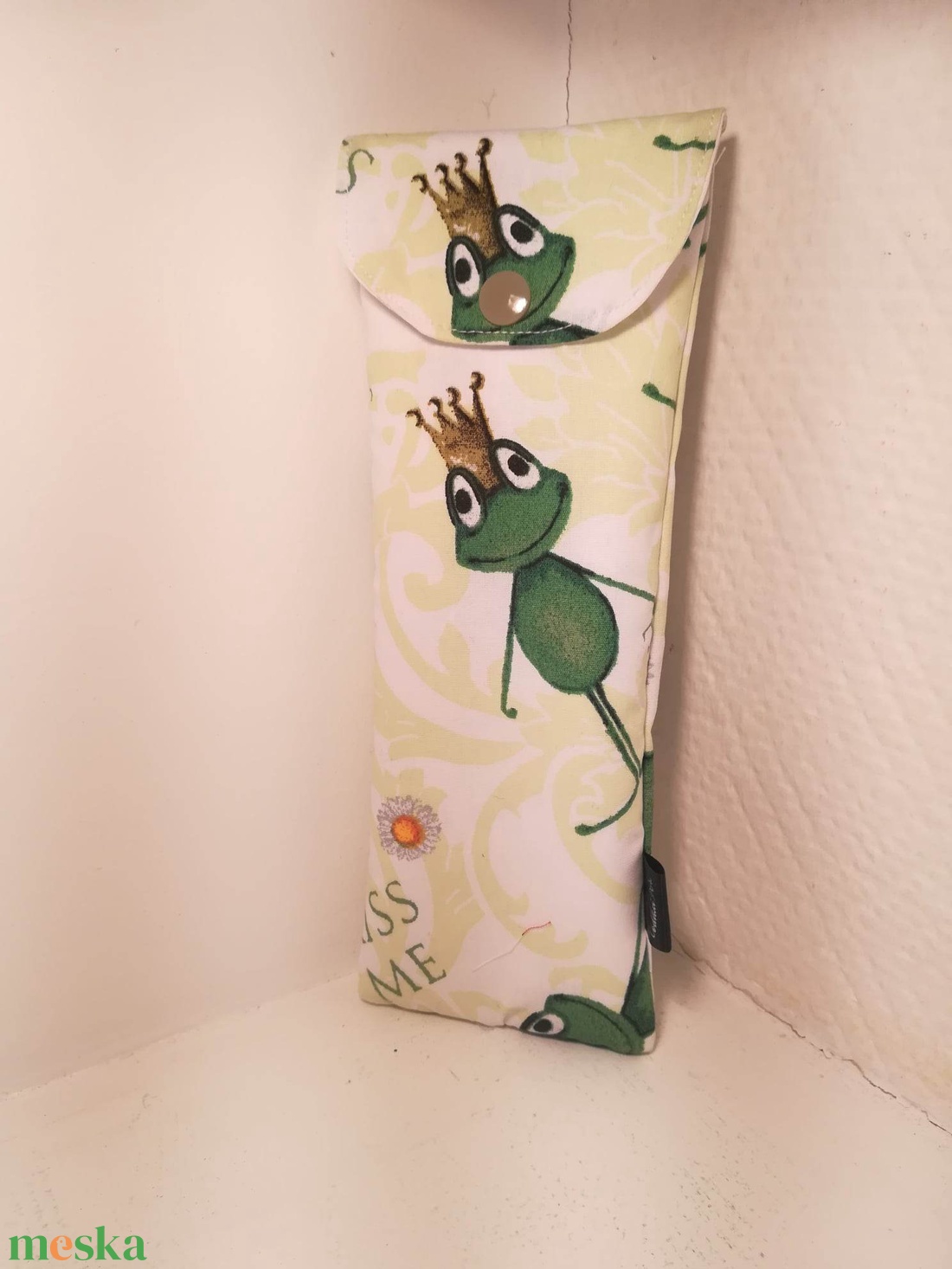 Evőeszköz tartó  PUL béléssel, kiss me - táska & tok - uzsonna- & ebéd tartó - evőeszköz tartó - Meska.hu