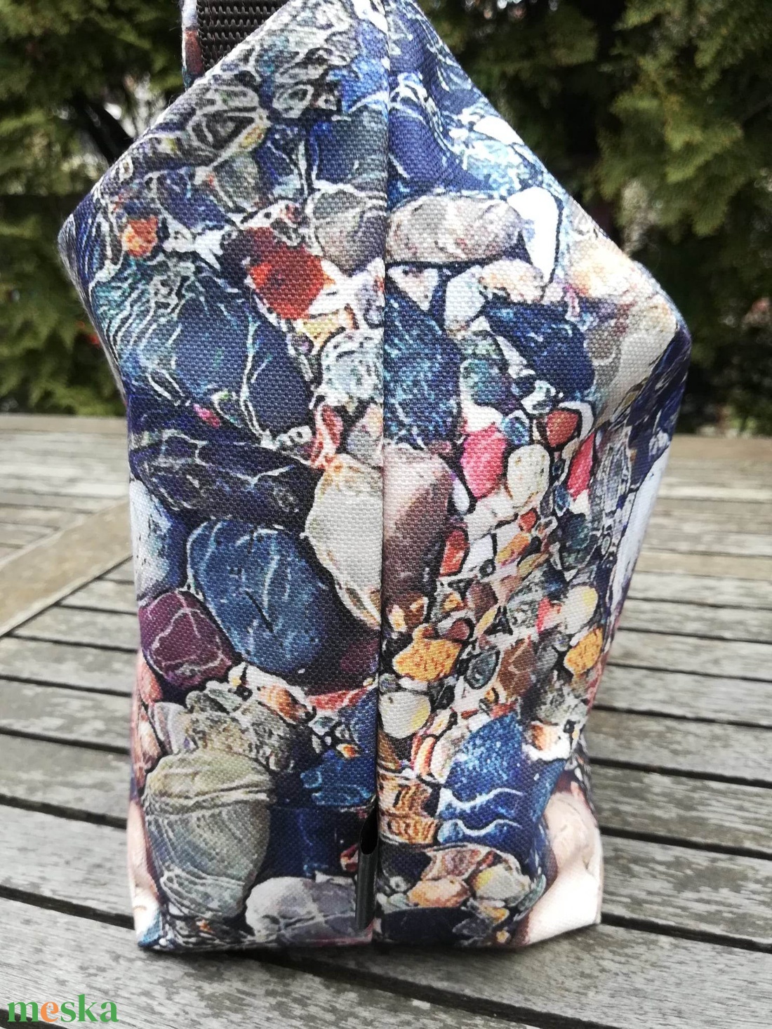 Uzsonnás táska, kövek a vízparton.... - táska & tok - uzsonna- & ebéd tartó - ebéd tasak, doboz - Meska.hu