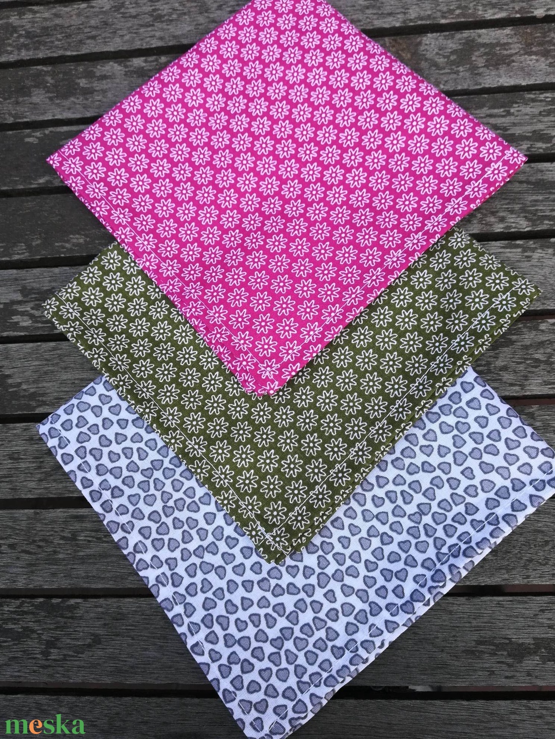 Textilszalvéta vidám  színekben - otthon & életmód - konyhafelszerelés, tálalás - konyhai textil - szalvéta - Meska.hu