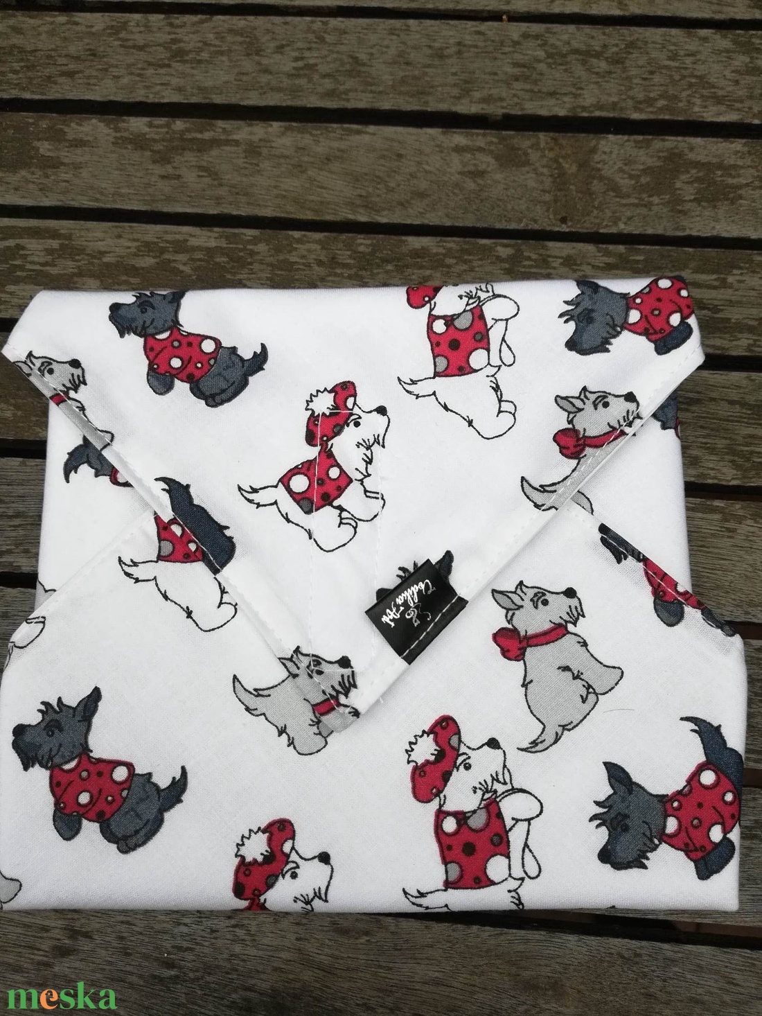 NoWaste, ujraszalvéta, skót terrier - táska & tok - uzsonna- & ebéd tartó - szendvics csomagoló - Meska.hu NoWaste, ujraszalvéta, skót terrier - táska & tok - uzsonna- & ebéd tartó - szendvics csomagoló - Meska.hu