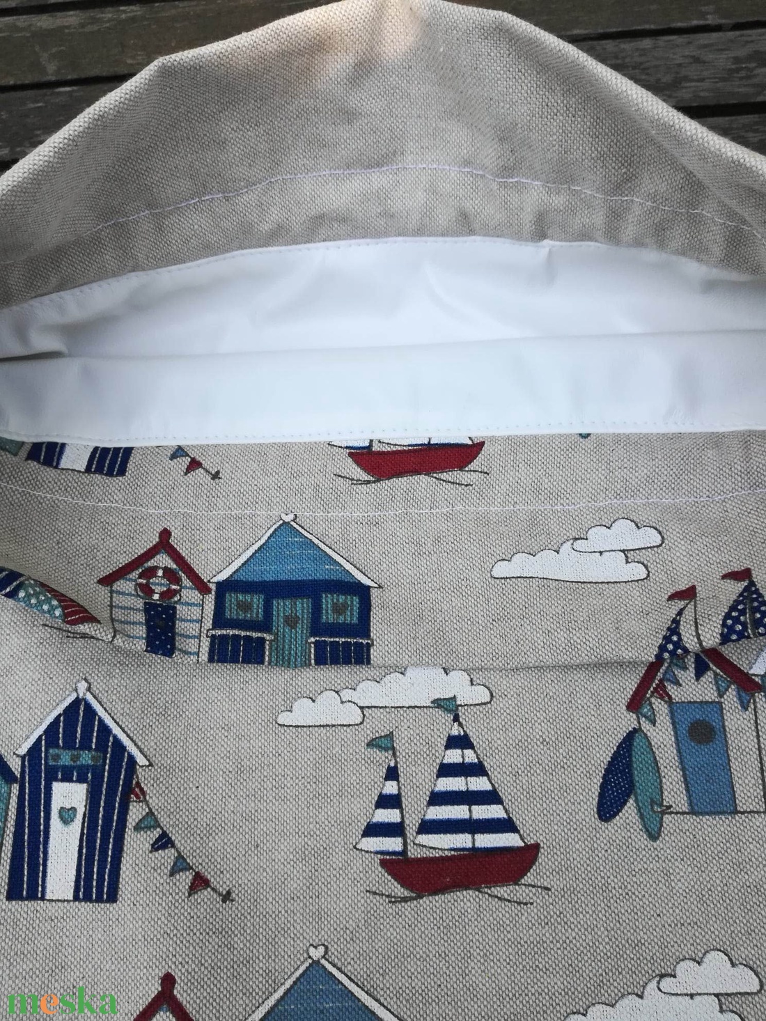 Kenyeres zsák PUL béléssel, tengerparti álom....... UTOLSÓ !! - táska & tok - bevásárlás & shopper táska - kenyeres zsák - Meska.hu