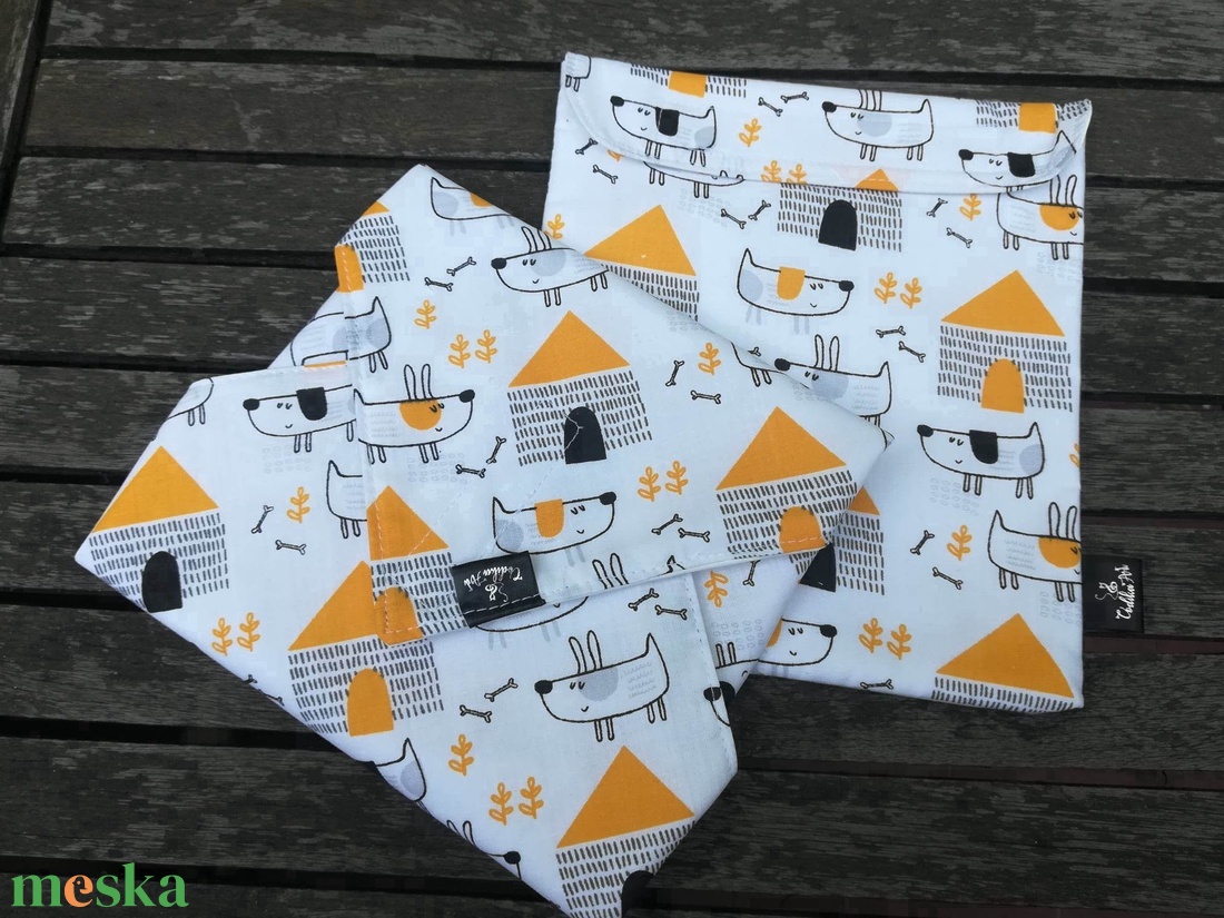 NoWaste, snackbag, sárga kutyák - táska & tok - uzsonna- & ebéd tartó - szendvics csomagoló - Meska.hu NoWaste, snackbag, sárga kutyák - táska & tok - uzsonna- & ebéd tartó - szendvics csomagoló - Meska.hu