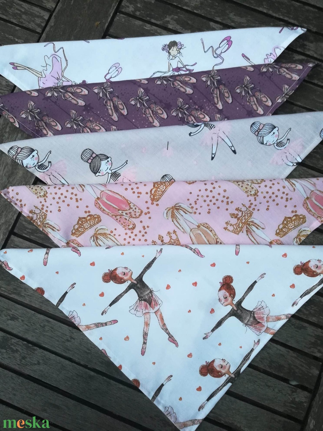 5 db textil szalvéta, balerinák.... - otthon & életmód - konyhafelszerelés, tálalás - konyhai textil - szalvéta - Meska.hu