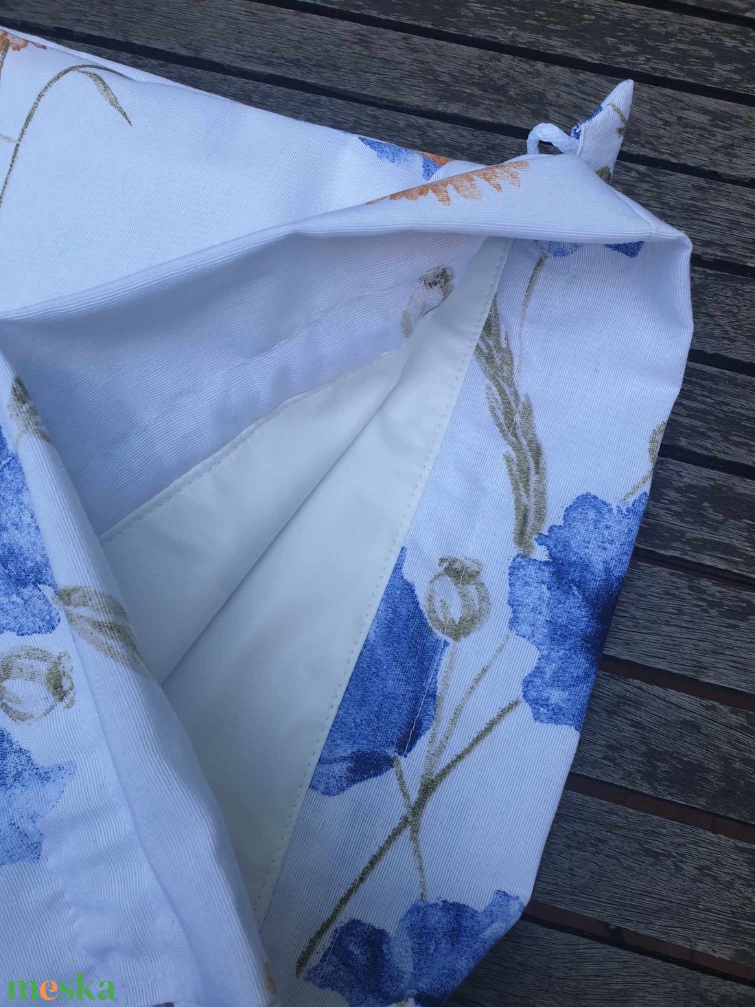 Kék mezei virágos kenyeres zsák, PUL-lal bélelt - táska & tok - bevásárlás & shopper táska - kenyeres zsák - Meska.hu Kék mezei virágos kenyeres zsák, PUL-lal bélelt - táska & tok - bevásárlás & shopper táska - kenyeres zsák - Meska.hu