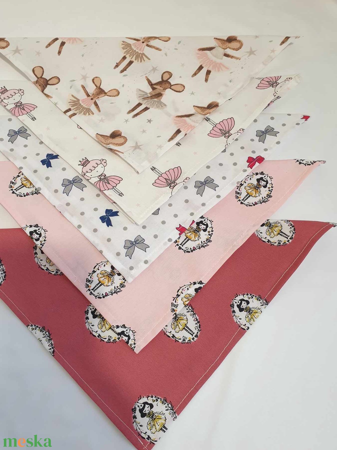 5 db textil szalvéta, balerinák.... - otthon & életmód - konyhafelszerelés, tálalás - konyhai textil - szalvéta - Meska.hu