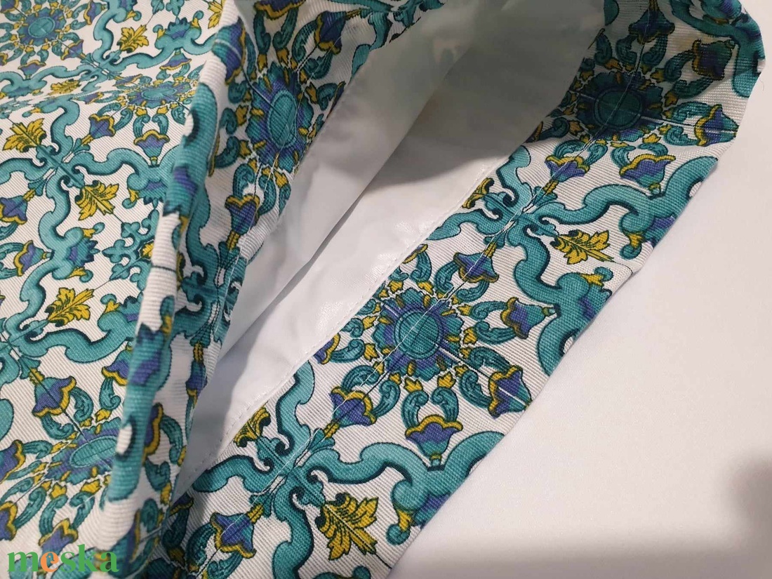 Kenyeres zsák PUL béléssel, csempe mintás, türkiz - táska & tok - bevásárlás & shopper táska - kenyeres zsák - Meska.hu Kenyeres zsák PUL béléssel, csempe mintás, türkiz - táska & tok - bevásárlás & shopper táska - kenyeres zsák - Meska.hu