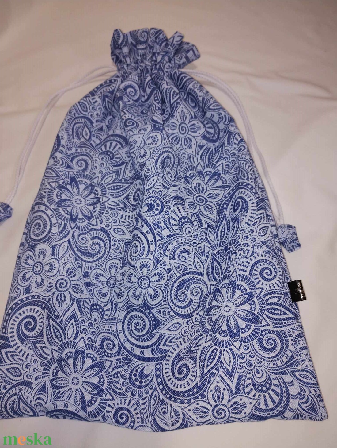 Kenyeres zsák , PUL-lal bélelt, kék mintás - táska & tok - bevásárlás & shopper táska - kenyeres zsák - Meska.hu Kenyeres zsák , PUL-lal bélelt, kék mintás - táska & tok - bevásárlás & shopper táska - kenyeres zsák - Meska.hu