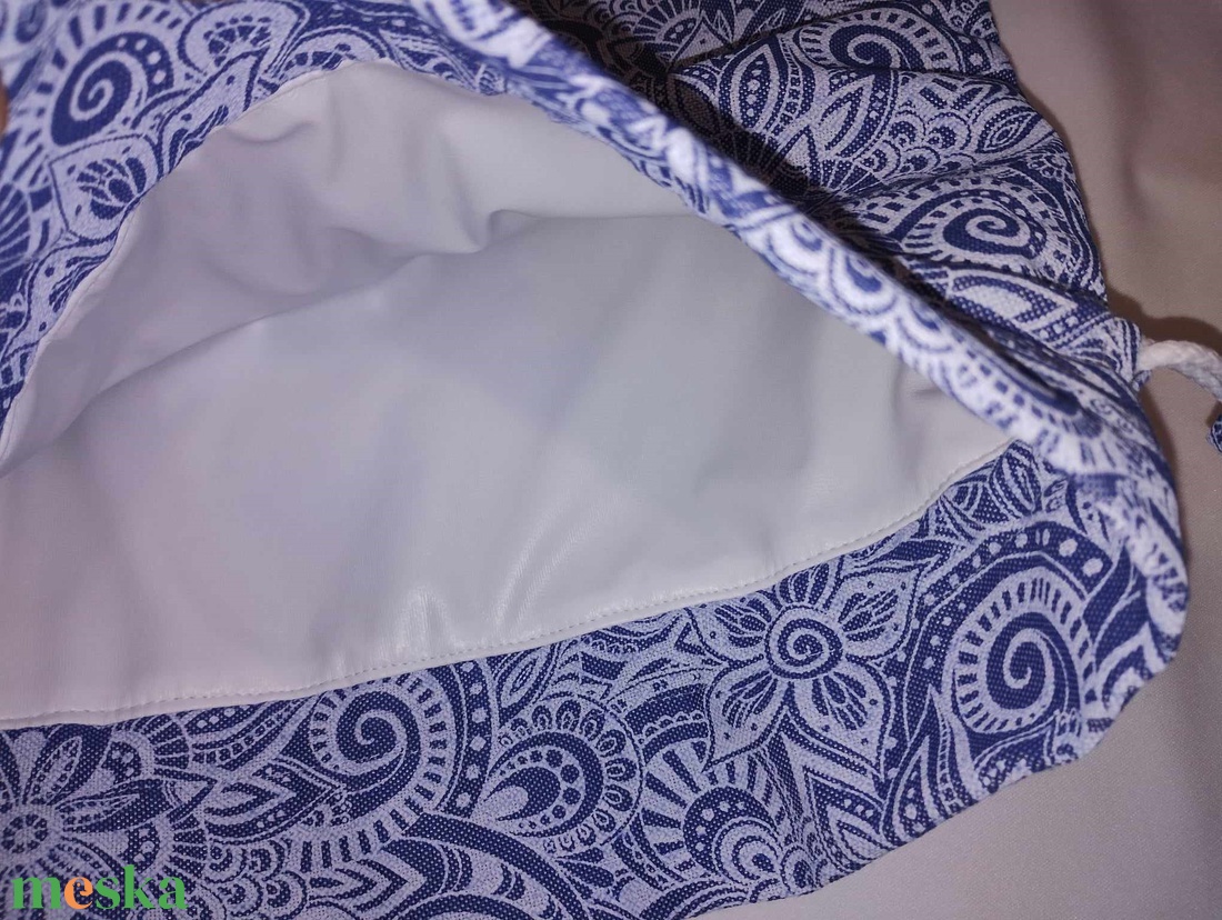 Kenyeres zsák , PUL-lal bélelt, kék mintás - táska & tok - bevásárlás & shopper táska - kenyeres zsák - Meska.hu Kenyeres zsák , PUL-lal bélelt, kék mintás - táska & tok - bevásárlás & shopper táska - kenyeres zsák - Meska.hu