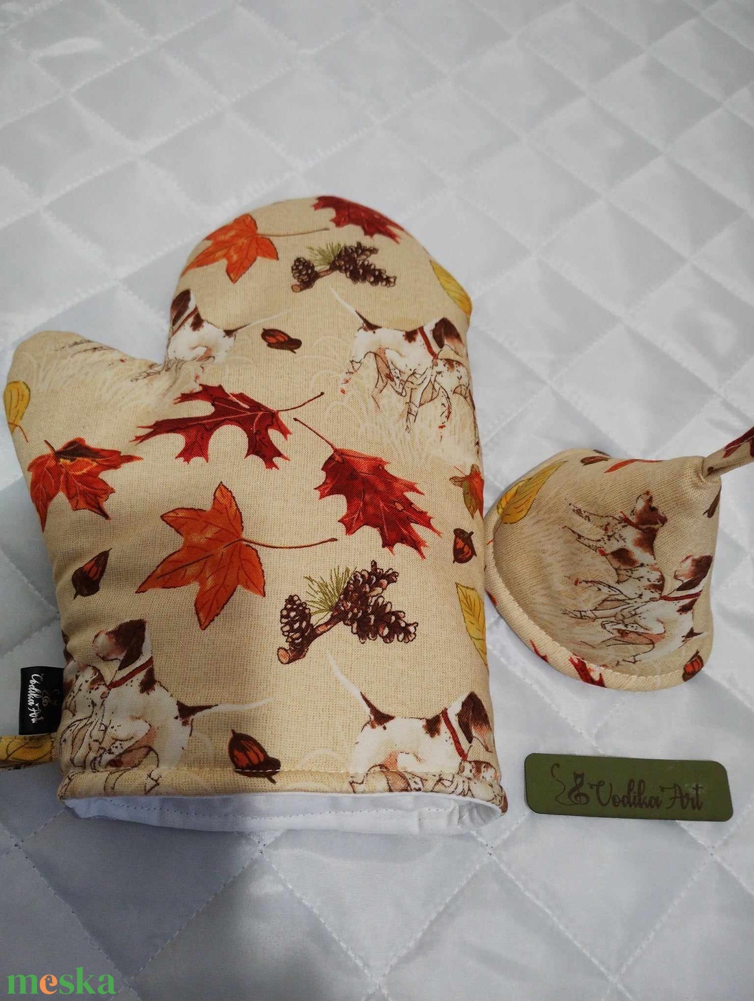 Konyhai szett, vadászkutyák....... - otthon & életmód - konyhafelszerelés, tálalás - konyhai textil - edényfogó & edényfedő - Meska.hu