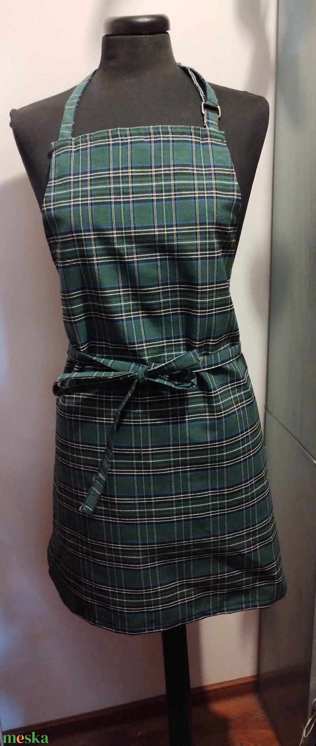 Kötény, zöld skót kockás - otthon & életmód - konyhafelszerelés, tálalás - konyhai textil - kötény - Meska.hu Kötény, zöld skót kockás - otthon & életmód - konyhafelszerelés, tálalás - konyhai textil - kötény - Meska.hu