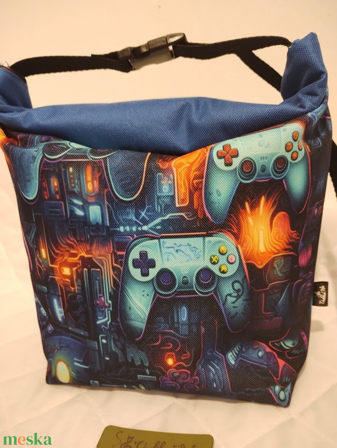 Uzsonnás táska különleges, gamer.... - táska & tok - uzsonna- & ebéd tartó - ebéd tasak, doboz - Meska.hu