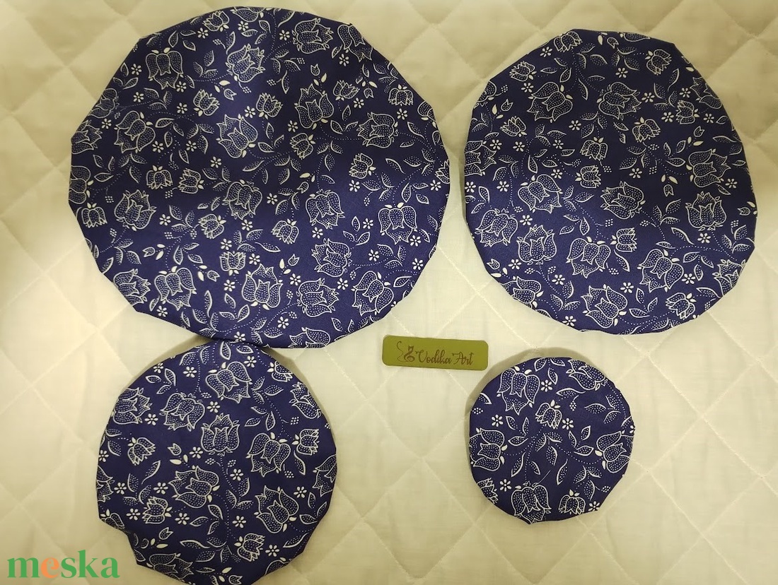 Kelesztő sapka, edénysapka 4 db-os készlet, kékfestő - otthon & életmód - konyhafelszerelés, tálalás - konyhai textil - edényfogó & edényfedő - Meska.hu Kelesztő sapka, edénysapka 4 db-os készlet, kékfestő - otthon & életmód - konyhafelszerelés, tálalás - konyhai textil - edényfogó & edényfedő - Meska.hu